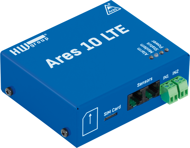 Ares10 LTE: GSM and LTE thermometer for remote monitoring