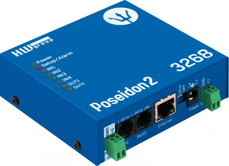 Poseidon2 3268 quick start set with a temperature sensor. Inc PSU, Temp Sensor, Door Contact.