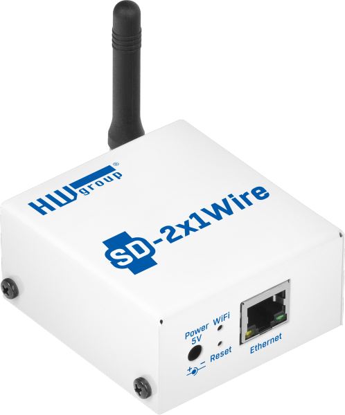 SD-2x1Wire: Temperature and humidity monitoring device with Ethernet and WiFi
