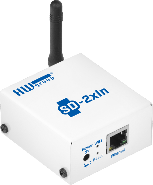 SD-2xIN: Digital inputs with Ethernet and WiFi